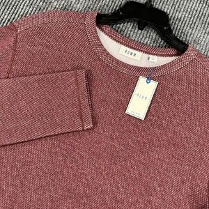 Rowm Sweater Mens LT Large Tall Red Long Sleeve Crew Casual Comfort Soft New